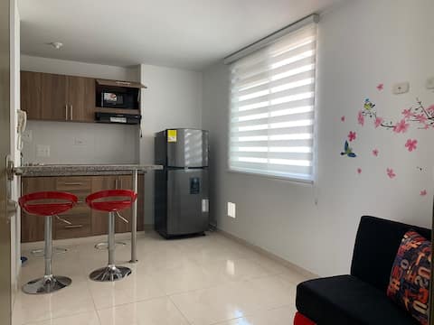 Apartaestudio furnished and comfortable, close to UIS