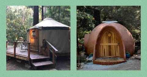 The Nests at Camp Cruz. A Redwood Glamping Retreat