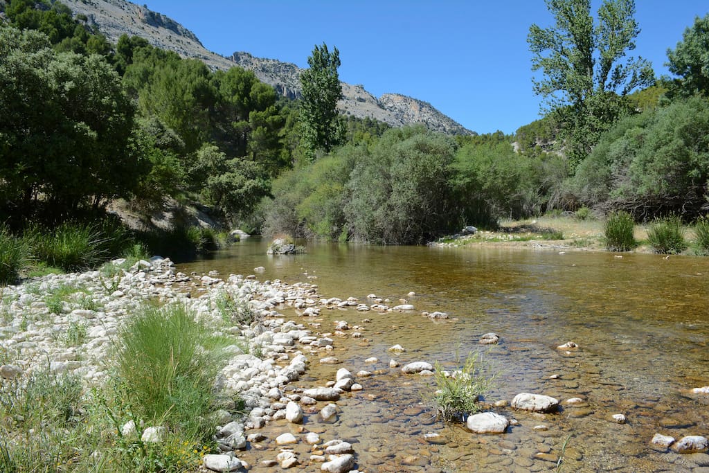 Great walks in the natural parque on your doorstep: this is the Rio Castril about 4km from the house.