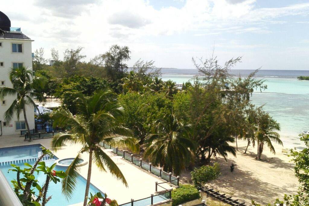 view from balcony