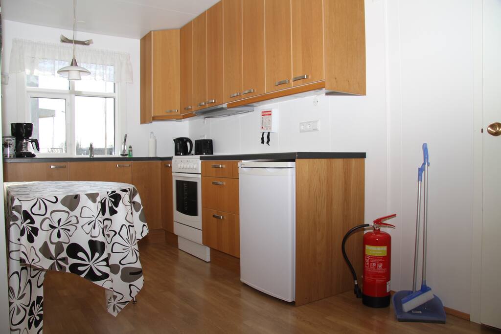 Hall and kitchen