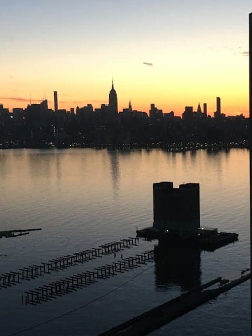 View of Midtown Manhattan from living room