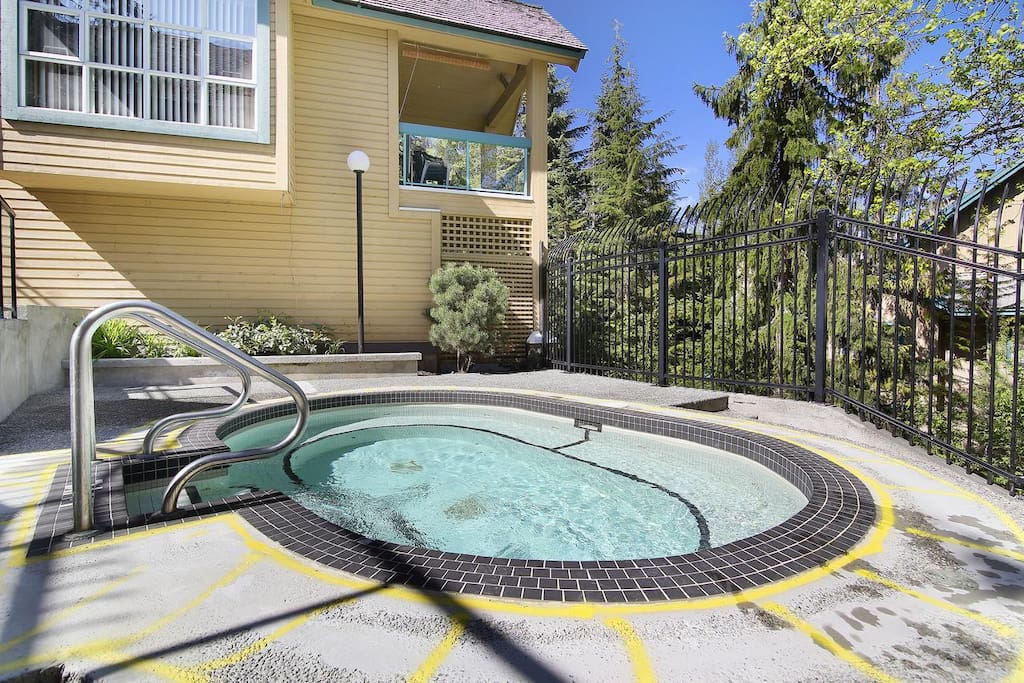 outdoor hot tub ....great after skiing or hiking