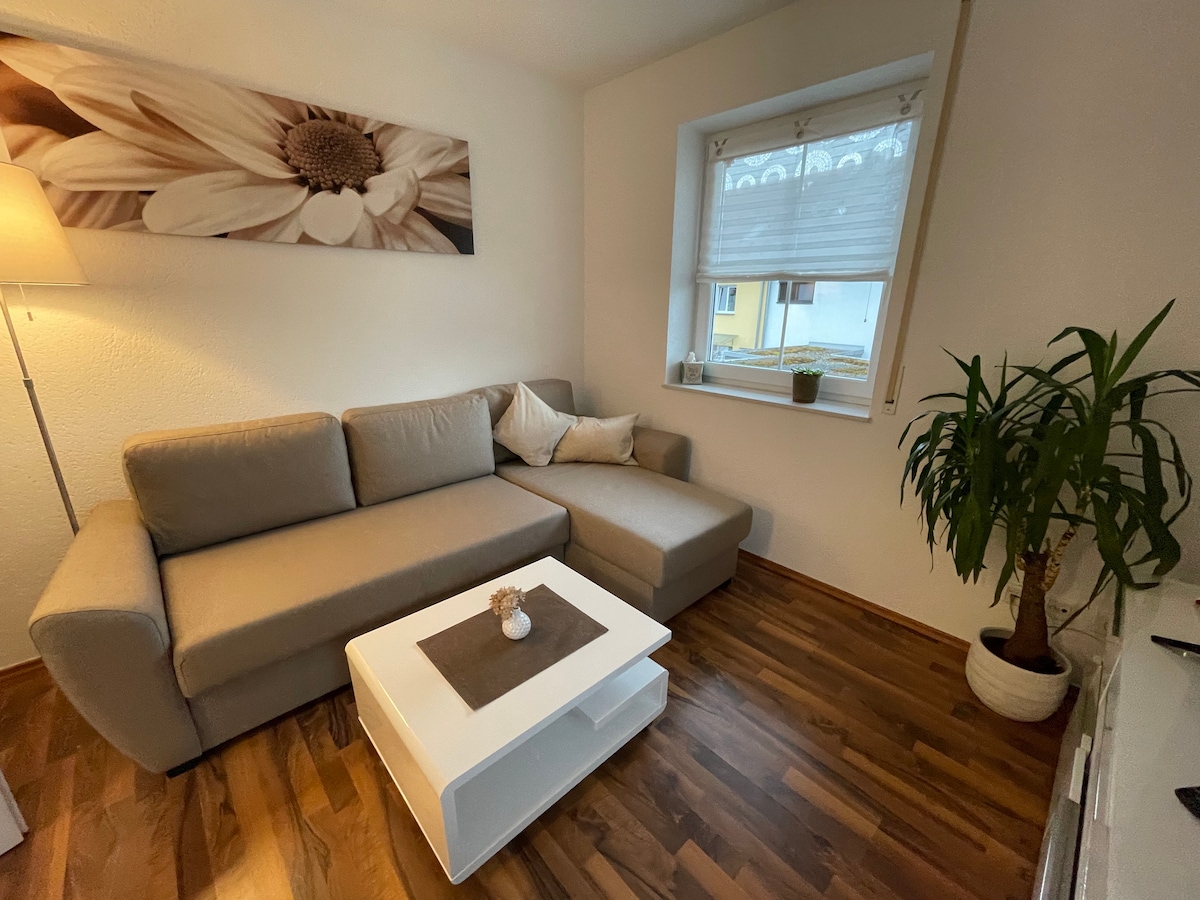 غرفة معيشة مع عثماني 
لساعات  مريحة 