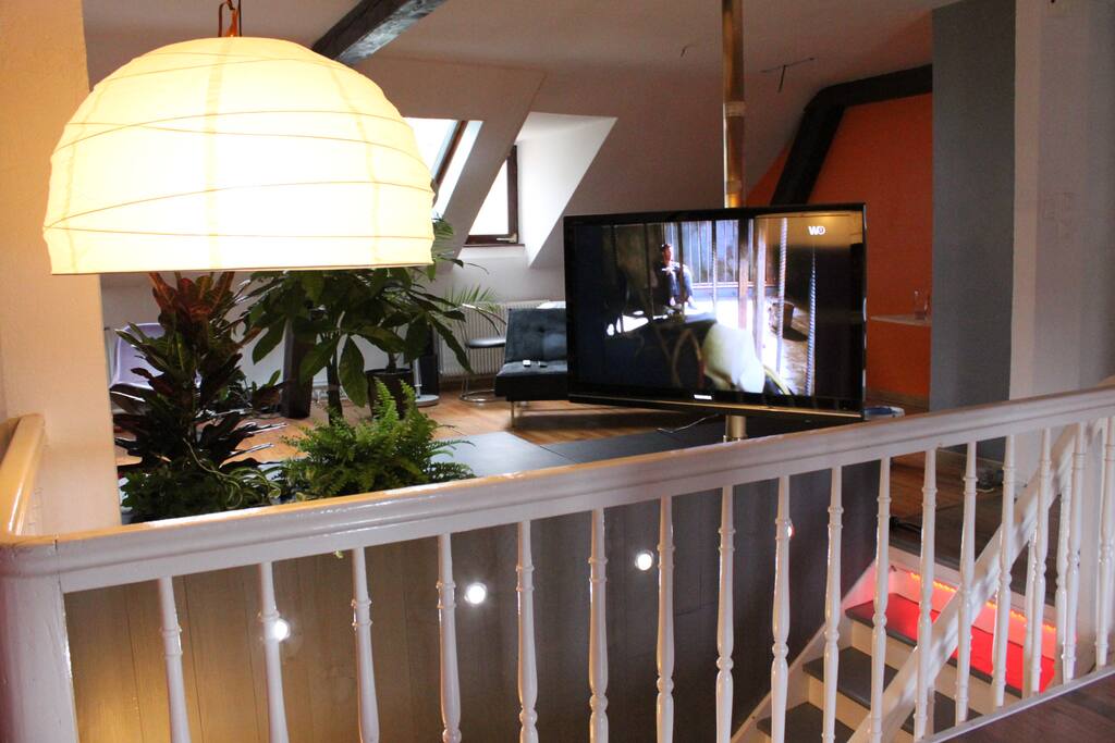Séjour 40m2+15m2 - vu depuis espace bureau