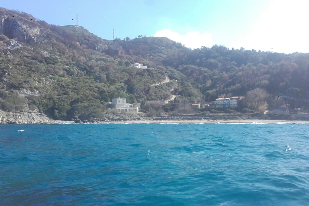 photo of the house from the deep blue sea!