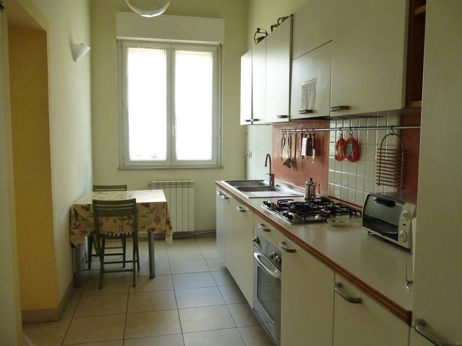 cucina a disposizione degli ospiti