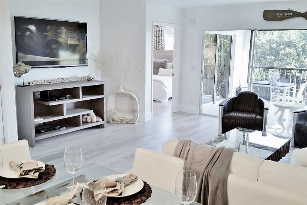 Flat Screen Smart TV in Living Room