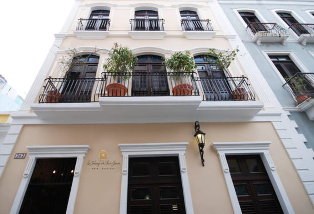Front view photo of the hotel.