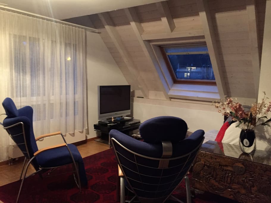 comfortable TV corner