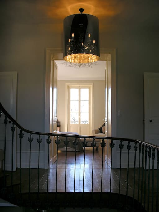 Staircase to main bedroom