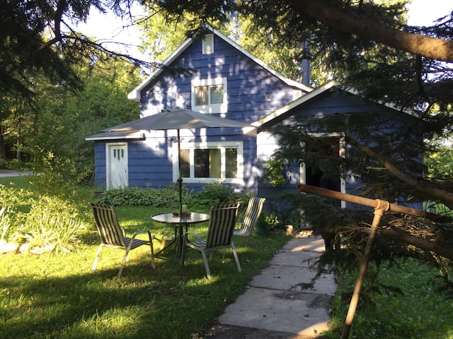 The Blue House on Manitoulin Island
