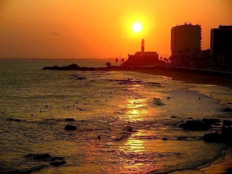Barra Lighthouse at Barra neighborhood only few minutes walking distance