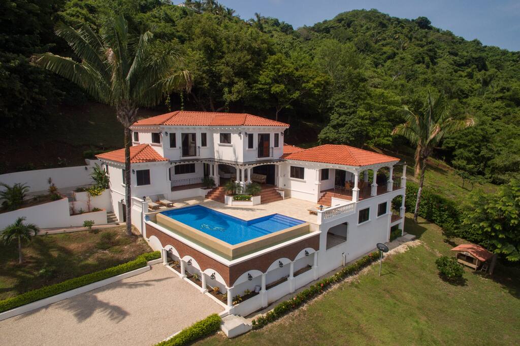 Front view of the villa