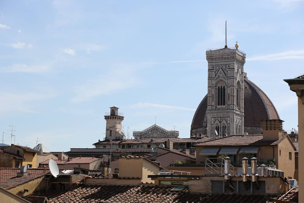 The view of Duomo from the terrace