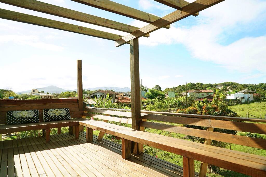 Deck privativo da suíte