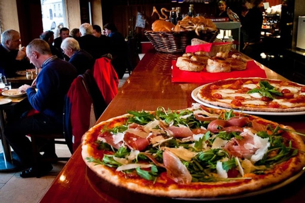 Best Italian food in town just downstairs!