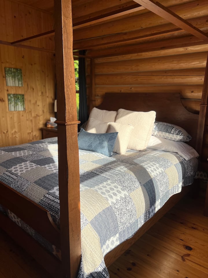 Chambre principale avec salle de bain 