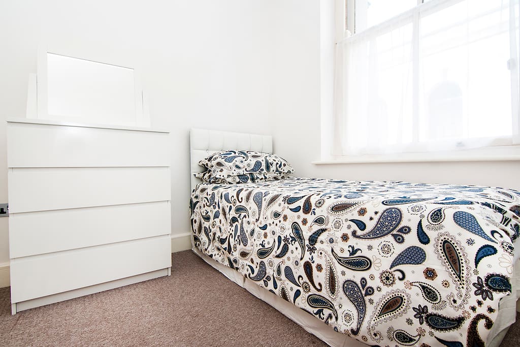 Single bed.