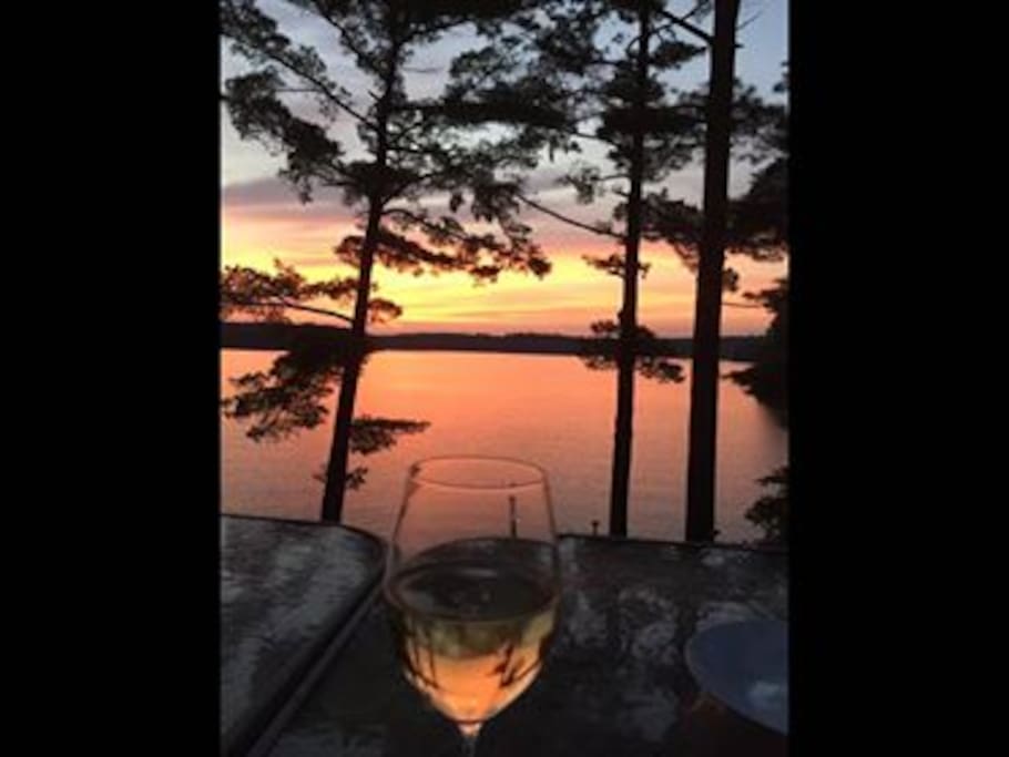 A glass of wine while watching the sunset...not sure it gets any better then this.