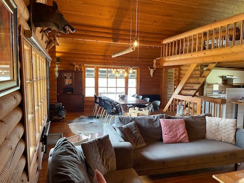Successful Airbnb property: The Ranch, a genuine Finnish chalet with beautiful views in La Roche En Ardenne