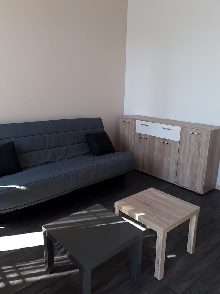 Всекидневна с разтегателен диван 120