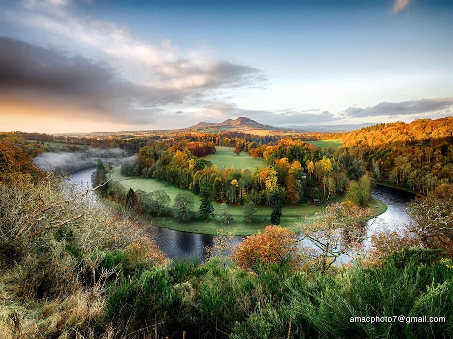 The Scottish Borders most recognisable land mark - The Eildon Hills.