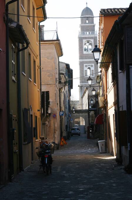 Esterno casa, vista San Paterniano