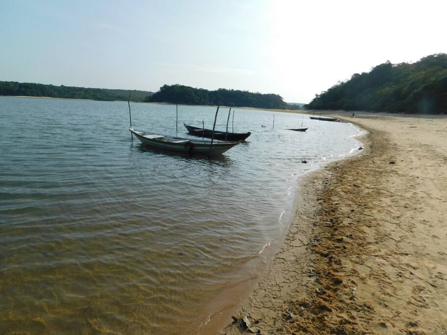 praia na frente na seca