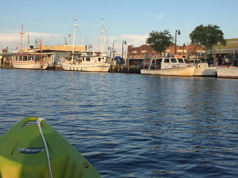 Short paddle to Sponge Docks