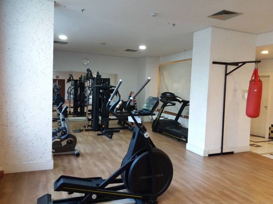 Amplo espaço para exercícios