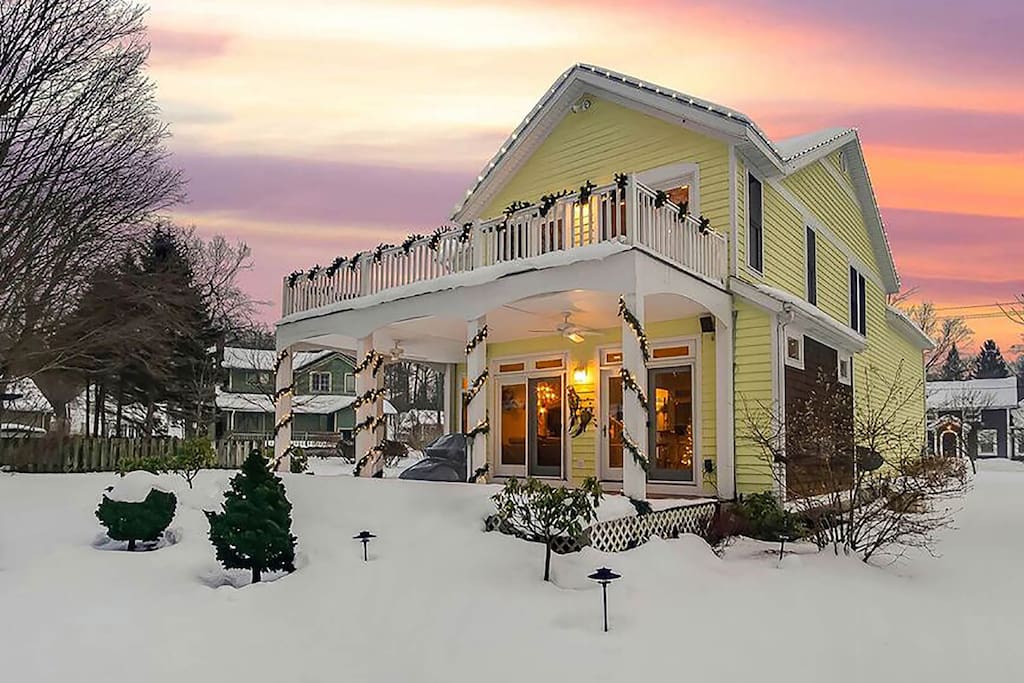 A cozy winter scene.
