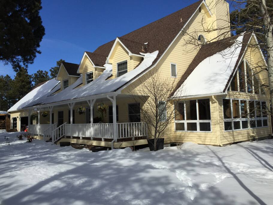 Front and side view of home