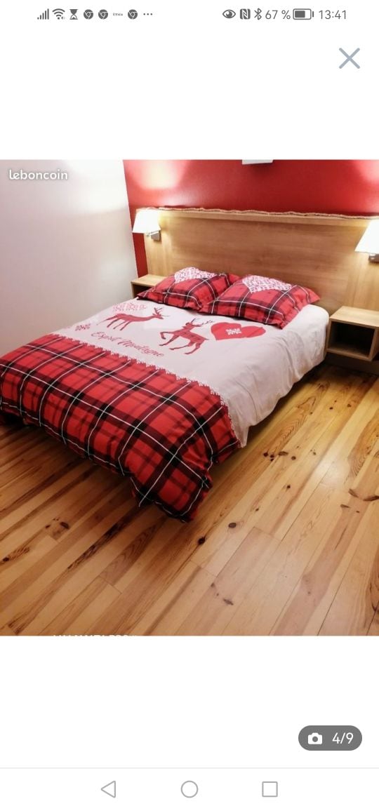 ห้องนอน 1 พร้อมเตียงคู่และตู้เสื้อผ้าขนาดใหญ่ 