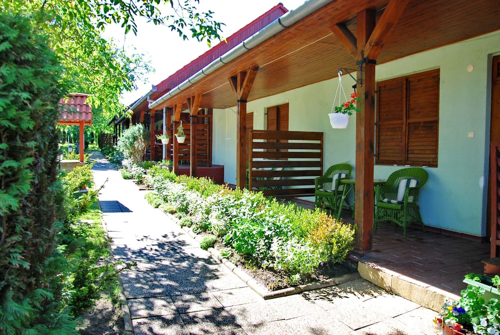 Each room has its own terrace