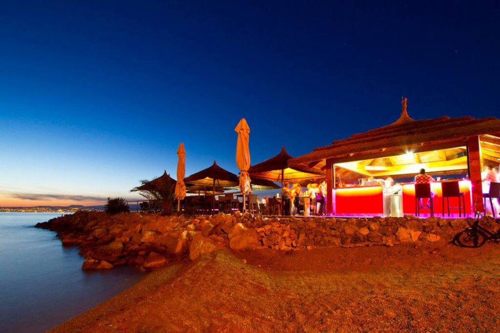 Beach Bar Insula, close to our house.
