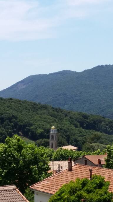 VUE DE LA TERRASSE SUR LE VILLAGE