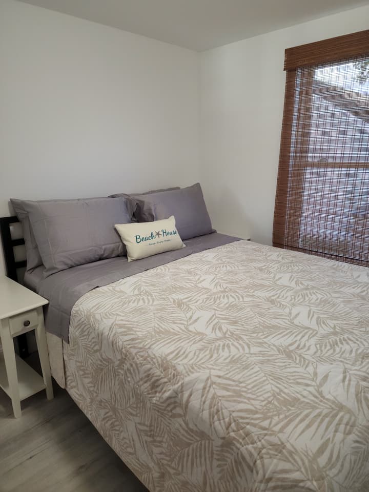 Bedroom with Queen bed and closet