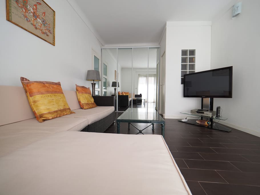 Salon / Living room
with Sofa bed for 1 person