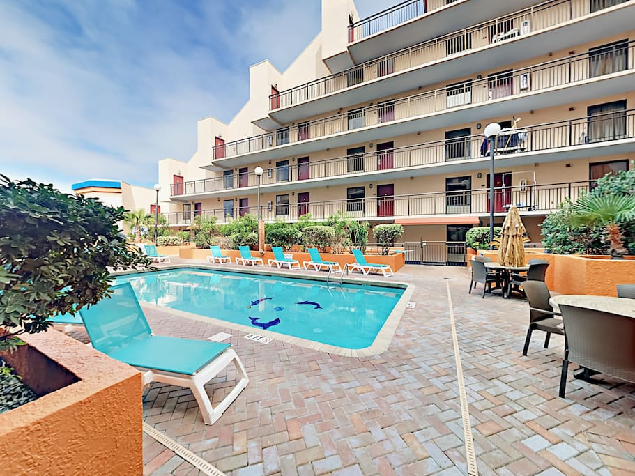 Take a dip in the 10th floor pool at Monterey Bay Suites. Your condo is professionally managed and maintained by TurnKey Vacation Rentals.