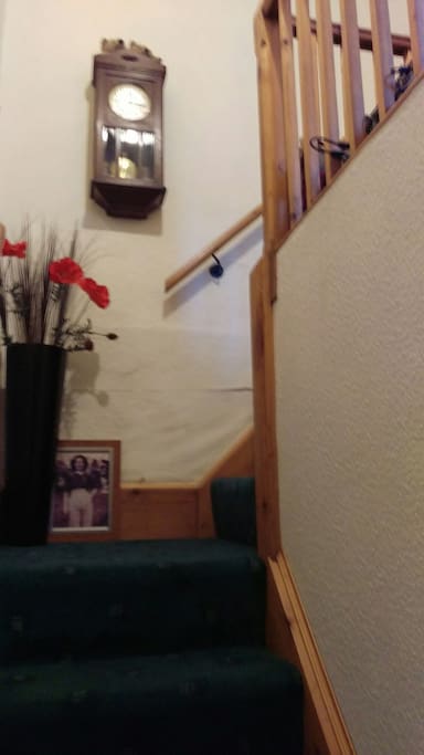 private stairs to bedroom
