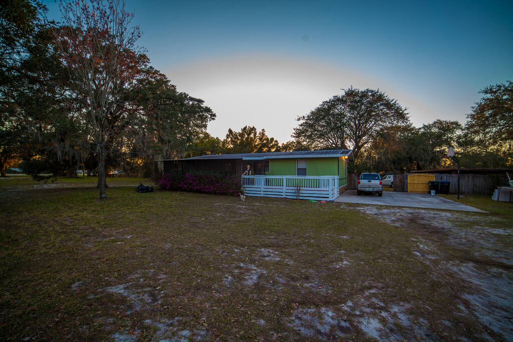 This house sits on a LOT of property so you'll have plenty of space and privacy