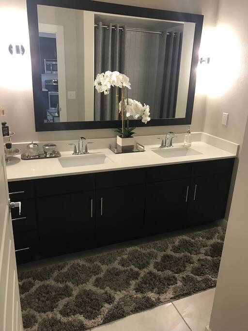 Bathroom with double sinks