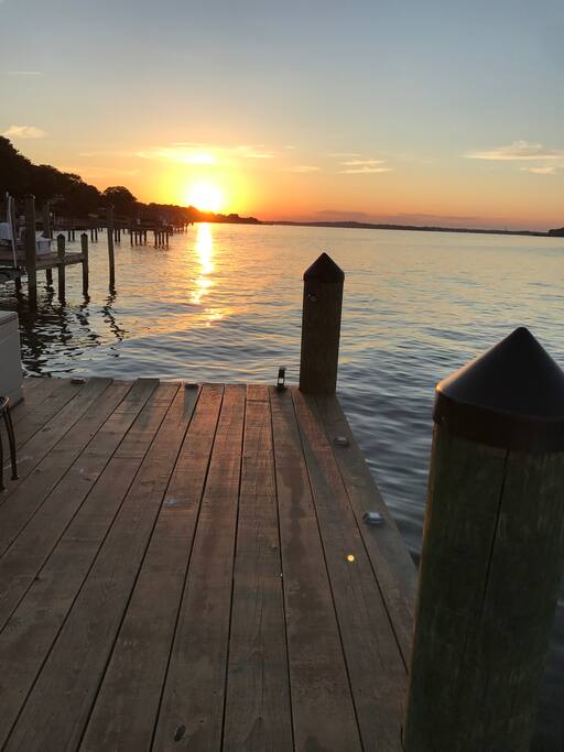 sunset from pier