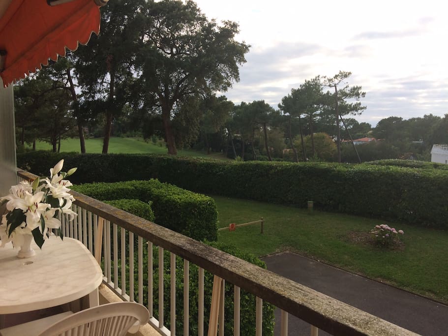 balcon sur le golf
