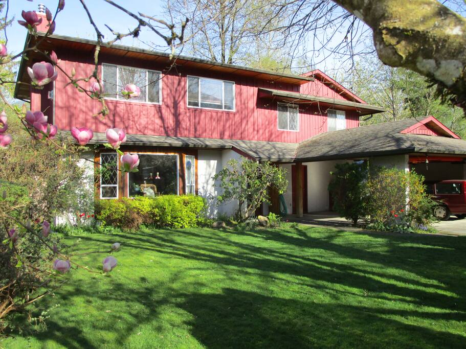 Front of house. Carport with double driveway for lots of parking