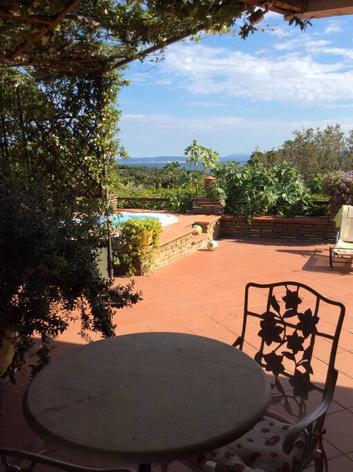 Scorcio terrazzo con idromassaggio