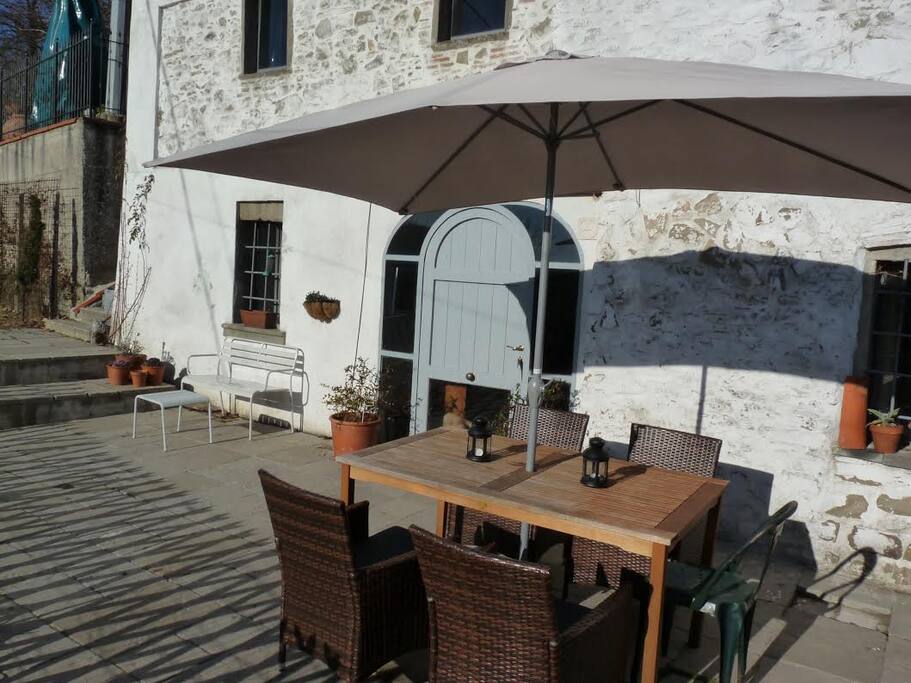 The terrace
