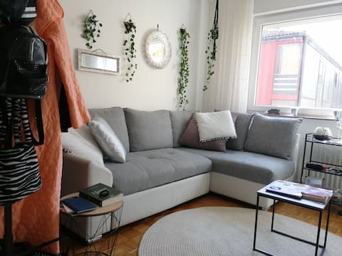 Super cozy bright and green flat