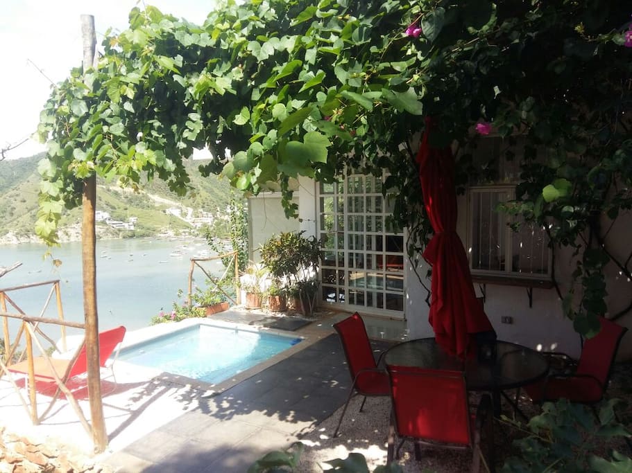 Vista desde la entrada de la casa